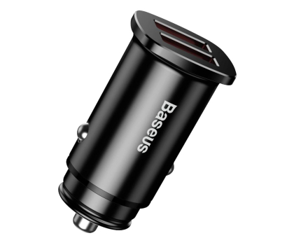 Ładowarka i akumulator BASEUS Ladowarka samochodowa Square 2xUSB QC3.0 5A 30W czarna